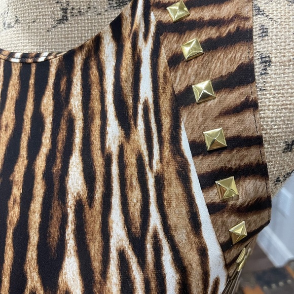 MICHAEL Michael Kors Animal Print Maxi Dress Size Medium - Picture 3 of 13